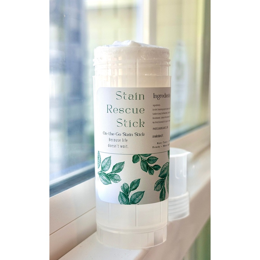 PH Design Organics Stain Rescue Stick Non-Toxic On-the-Go Travel Stain Remover